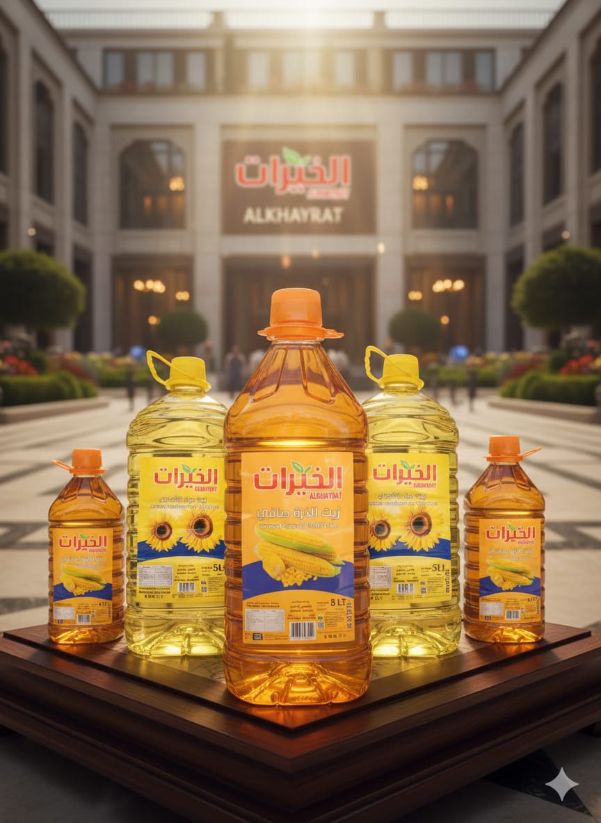 A grouped selection of Alkhayrat cooking oils